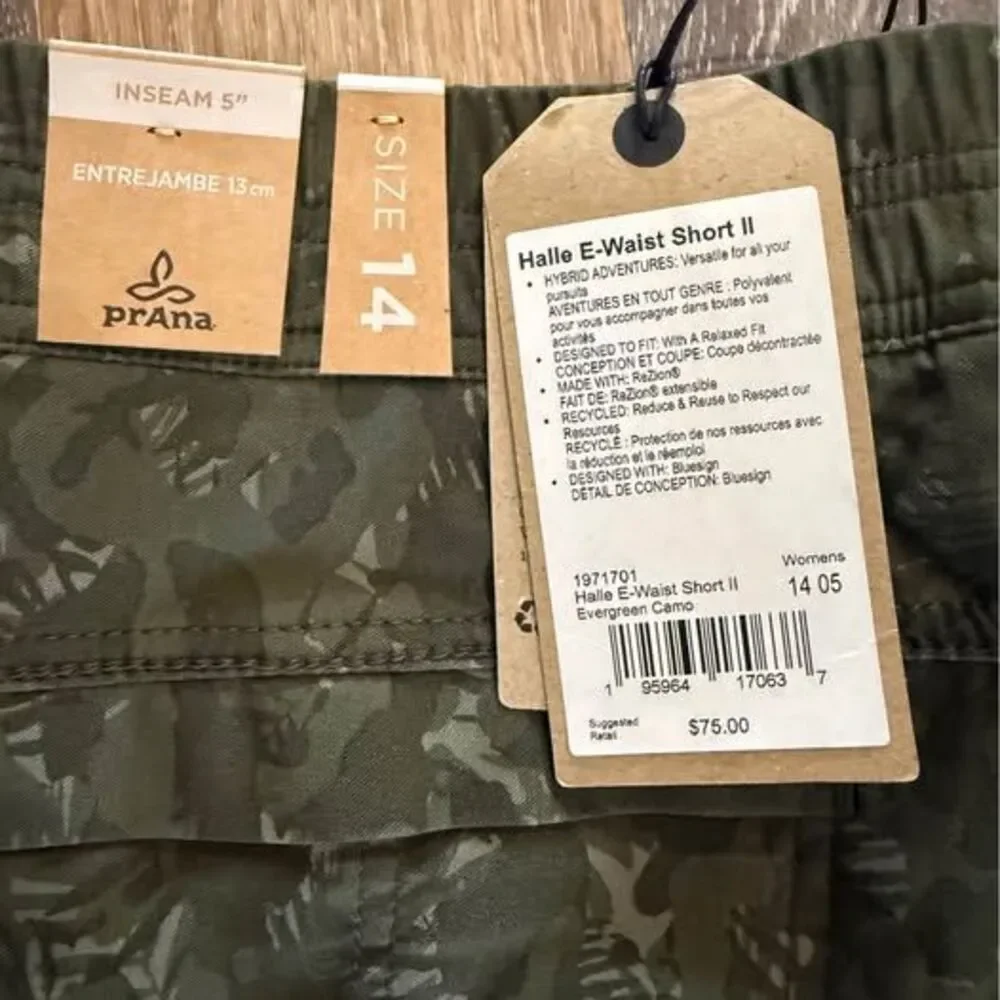 Prana size 14 Halle E-waist Short II